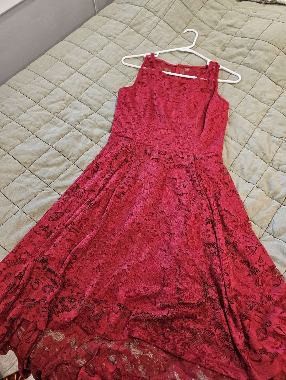 MUADRESS High-low Lace Formal Dress
